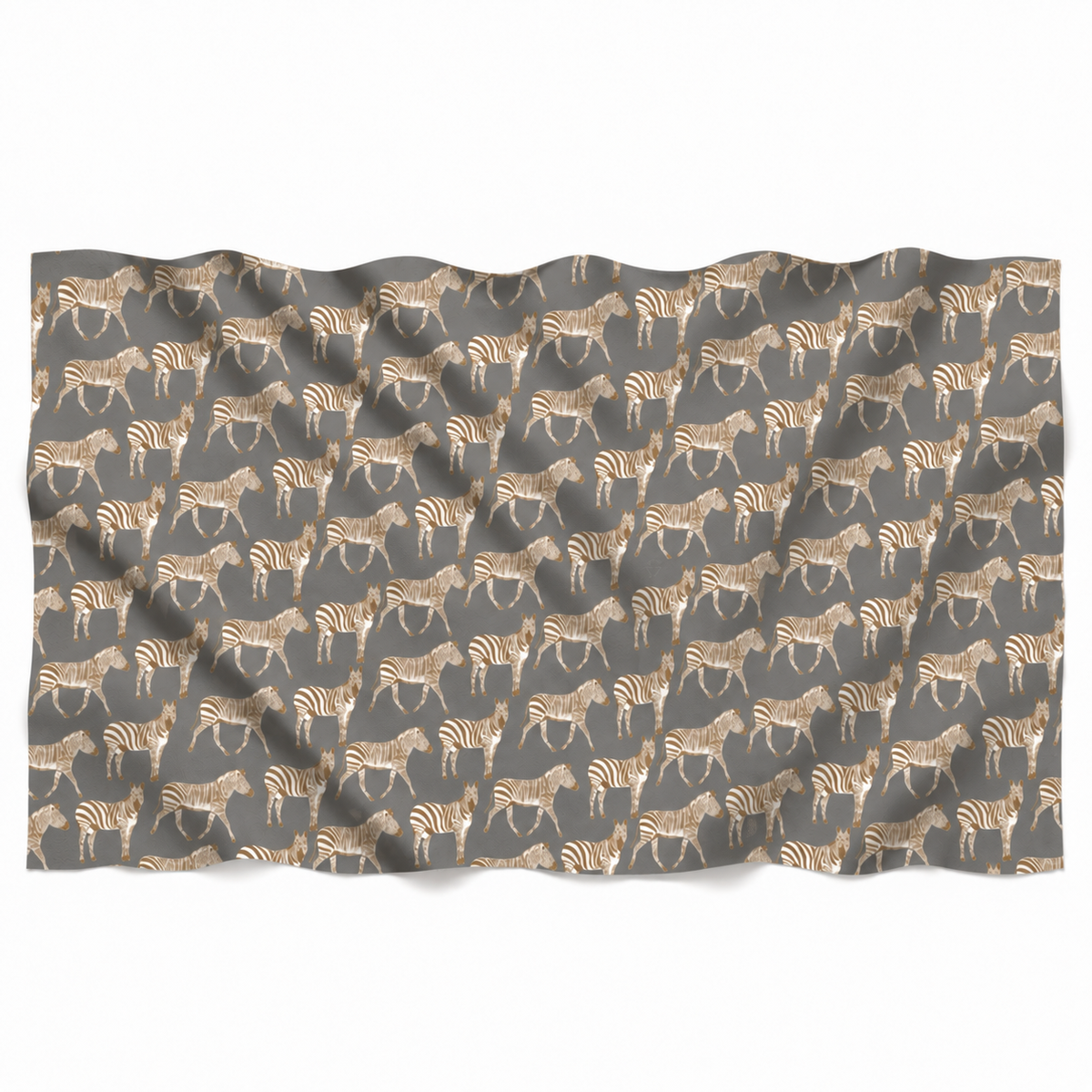 ZEBRA PARTY CASHMERESCARF - GREY