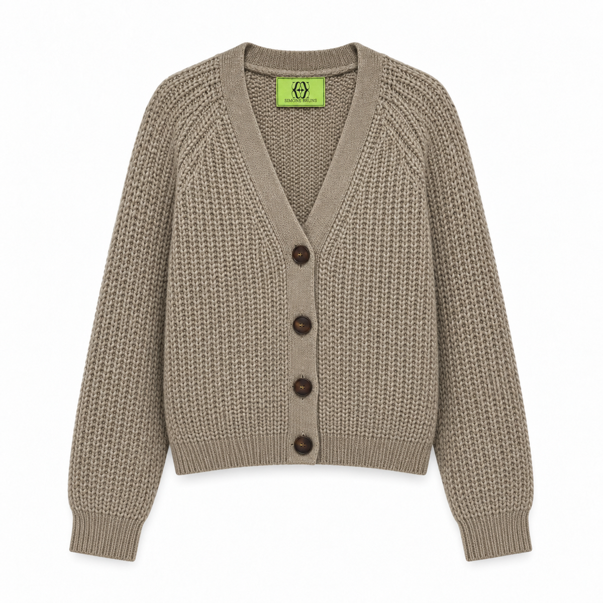 LENA CARDIGAN - ECO GRAVEL