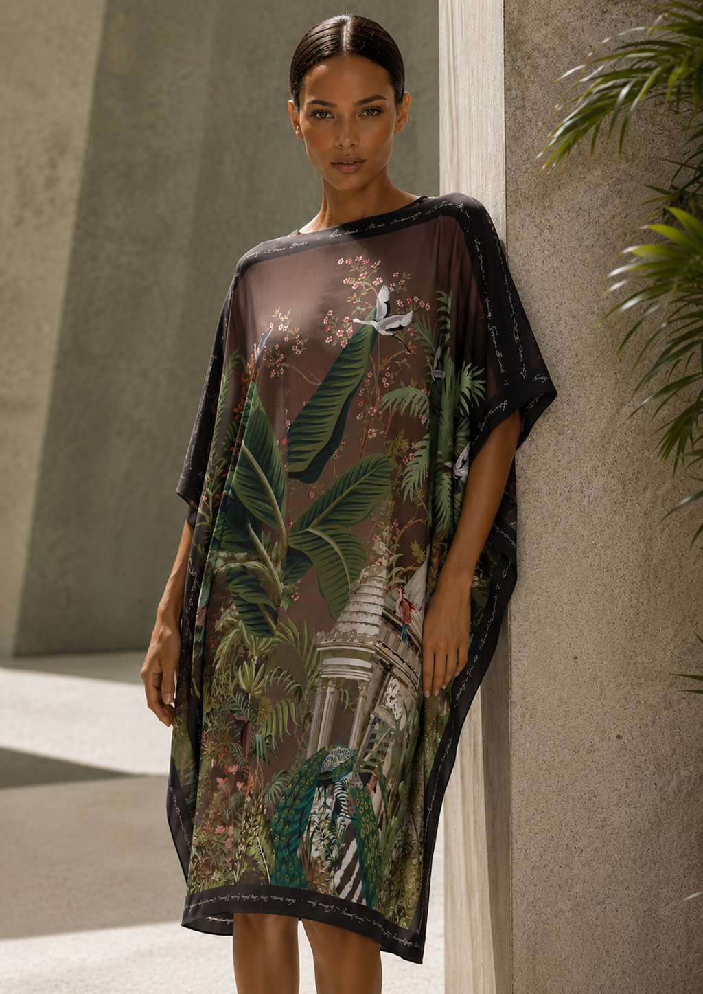 PEATEMPIO SILK TUNIC COMPOST