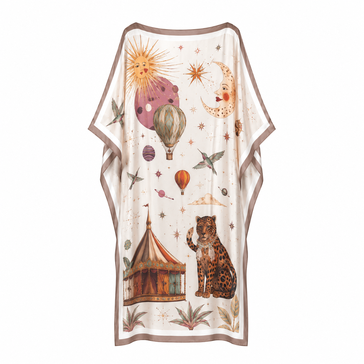 AURORA SILK TUNIC - OFF WHITE