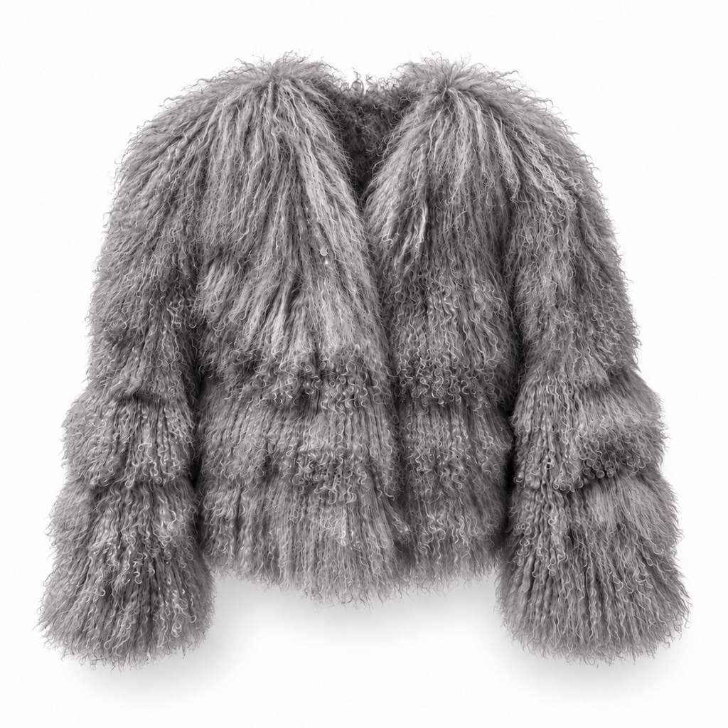 LAMMFELLJACKE - GREY