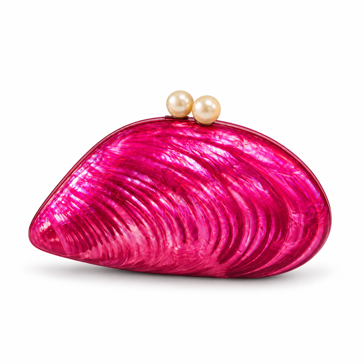 SHELL CLUTCH - PINK