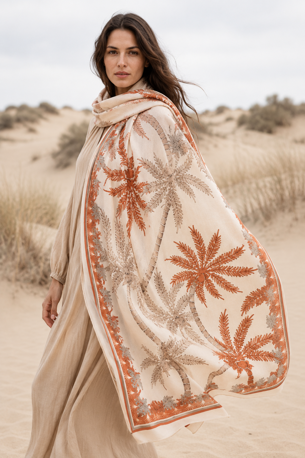 CALDERA Regular Rectangular Shawl - off white