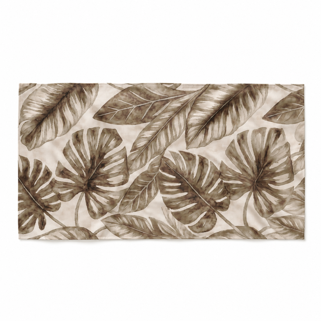 MOSS SCREEN PRINTED & FELTED SCARF - taupe