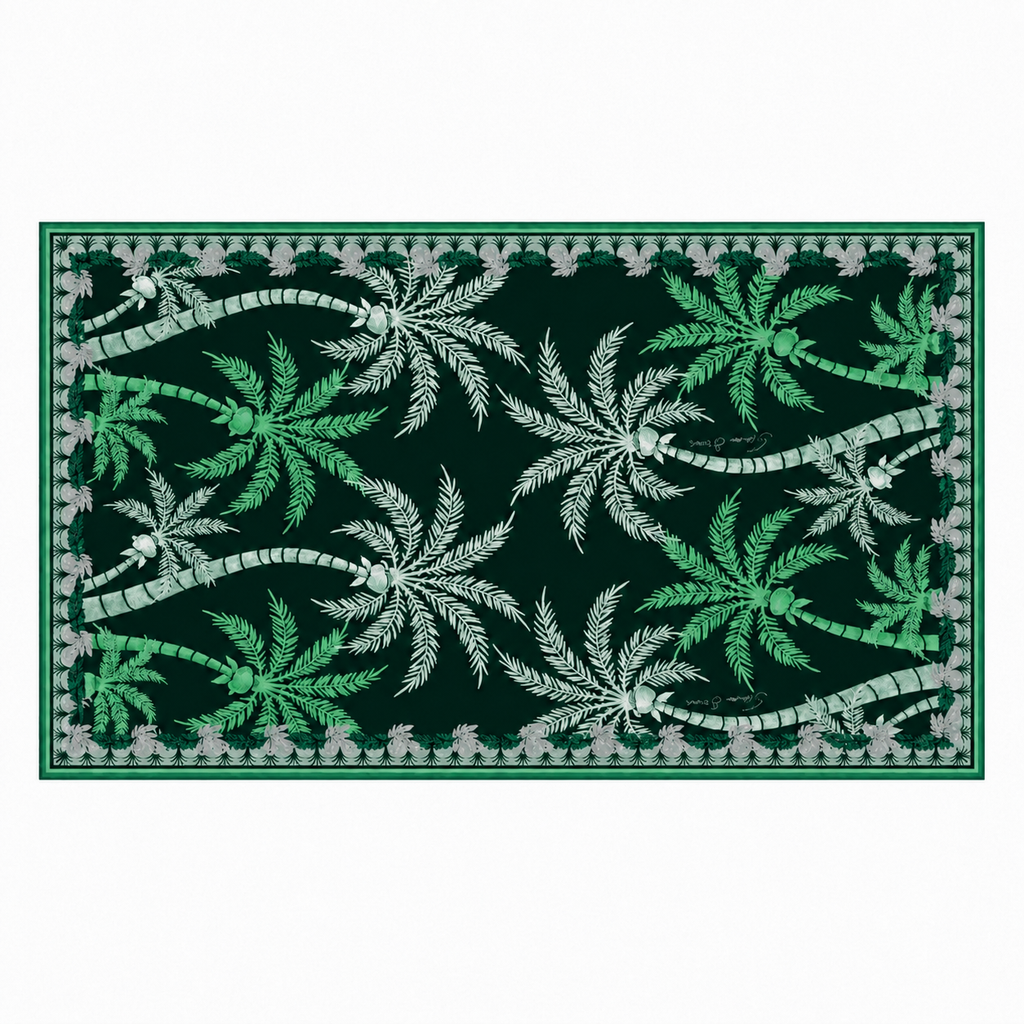 CALDERA Regular Rectangular Shawl - dark green