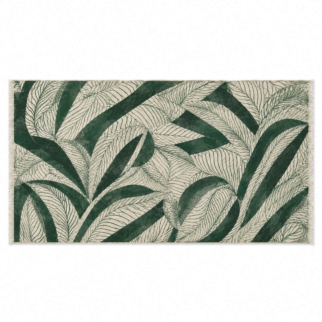 SOFTROPICS CASHMERE SCARF - FOREST