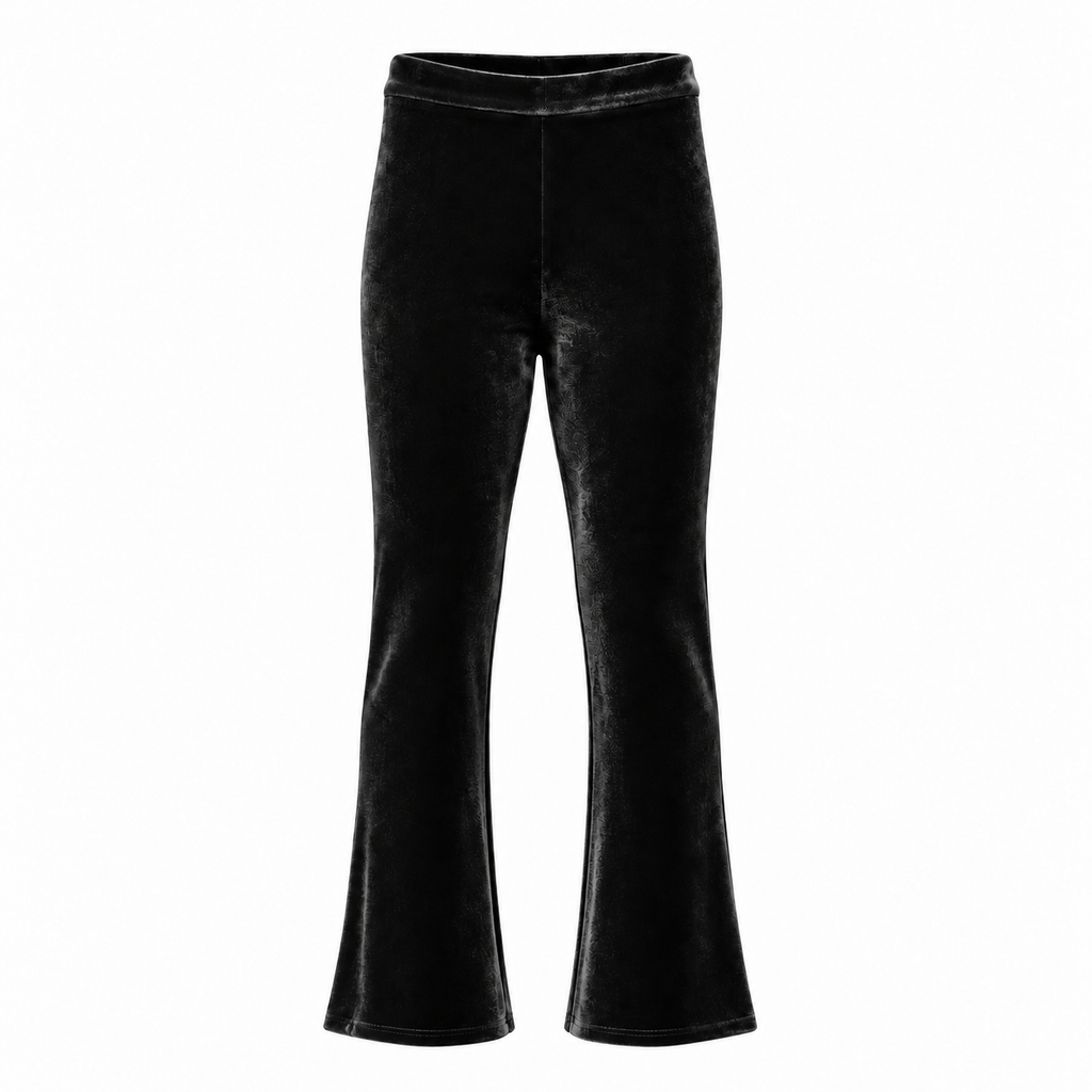 VELVET PANTS - BLACK