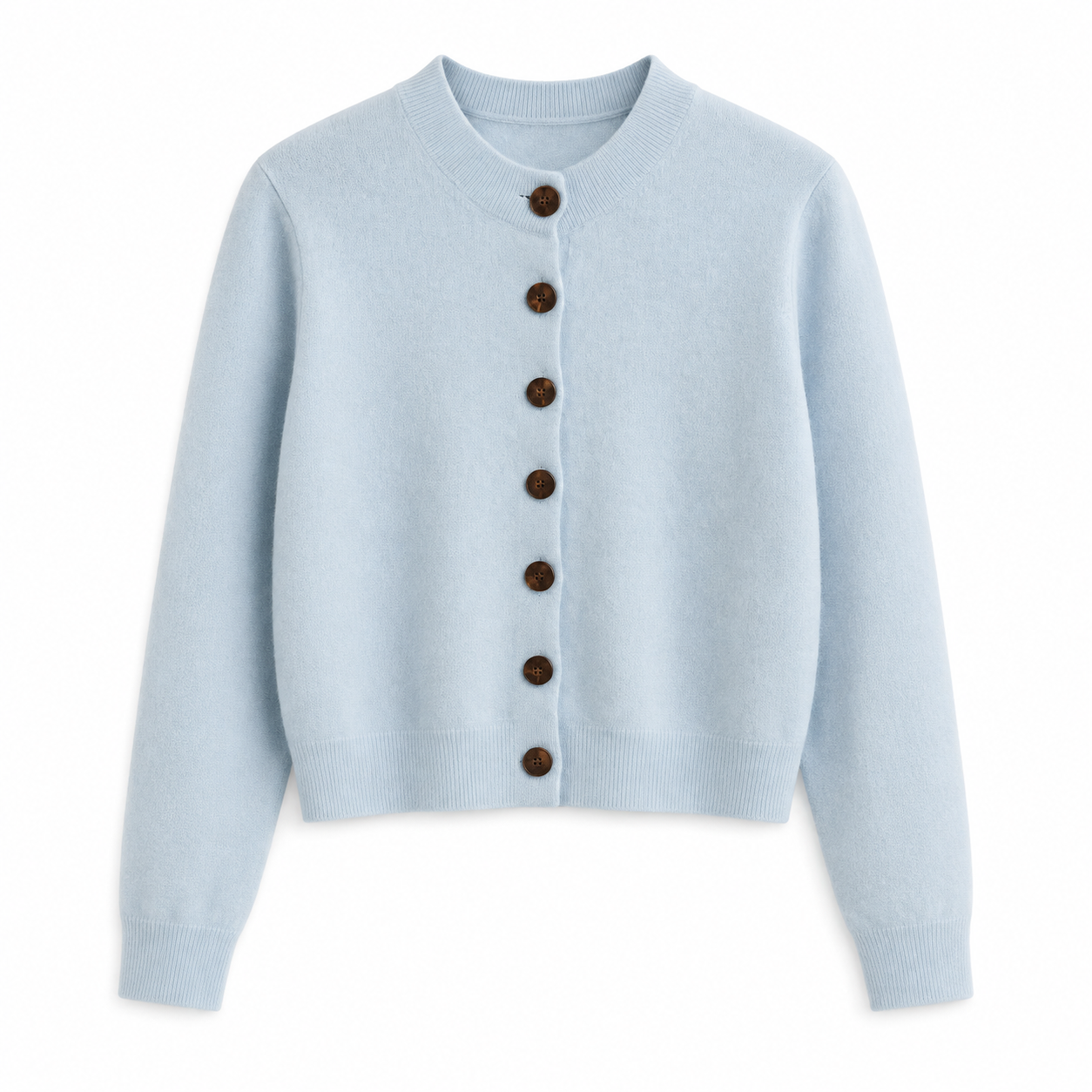 BRUSHED LEANDRA CARDIGAN - BLUE CERULEA