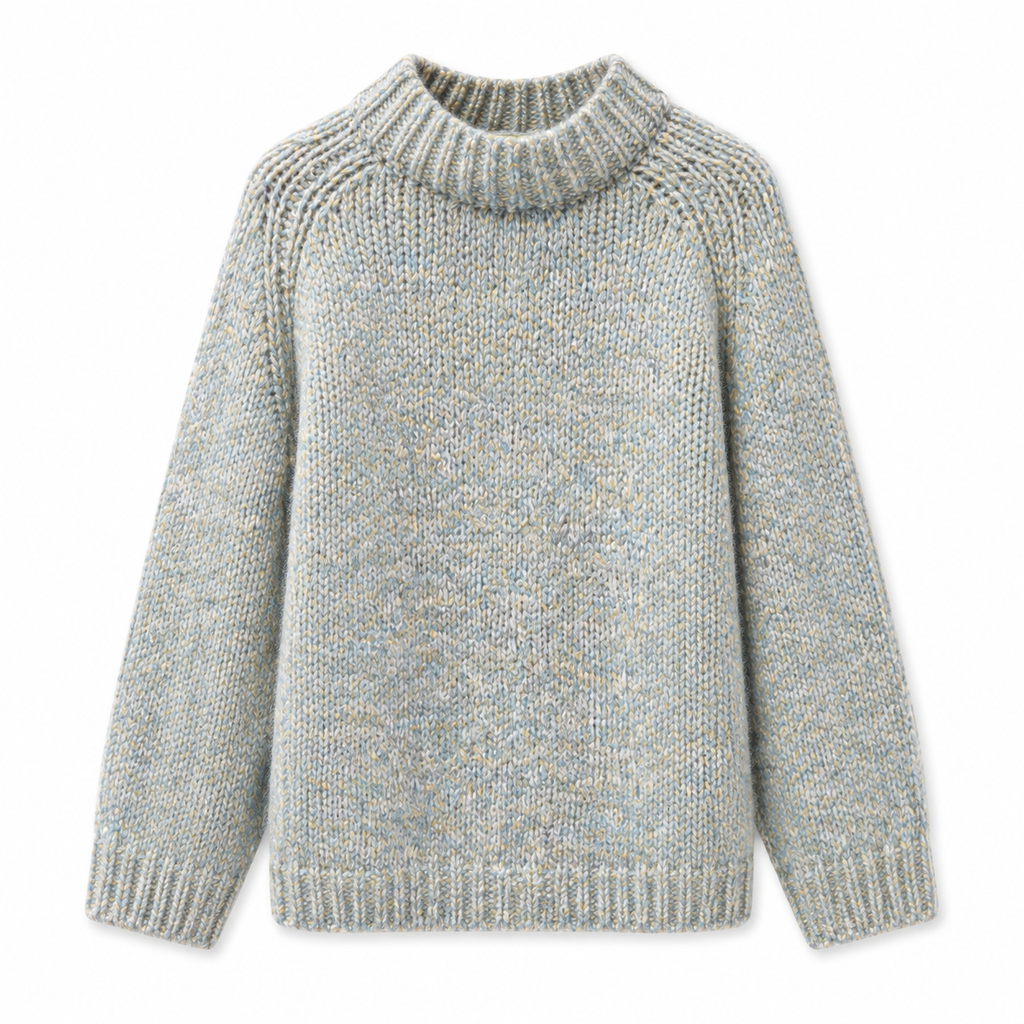 JUNA SWEATER NIMBUS TWEED - LICHEN