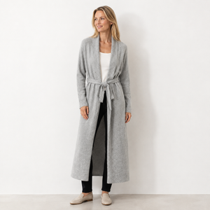 BRUSHED MAISON CARDIGAN - GREY