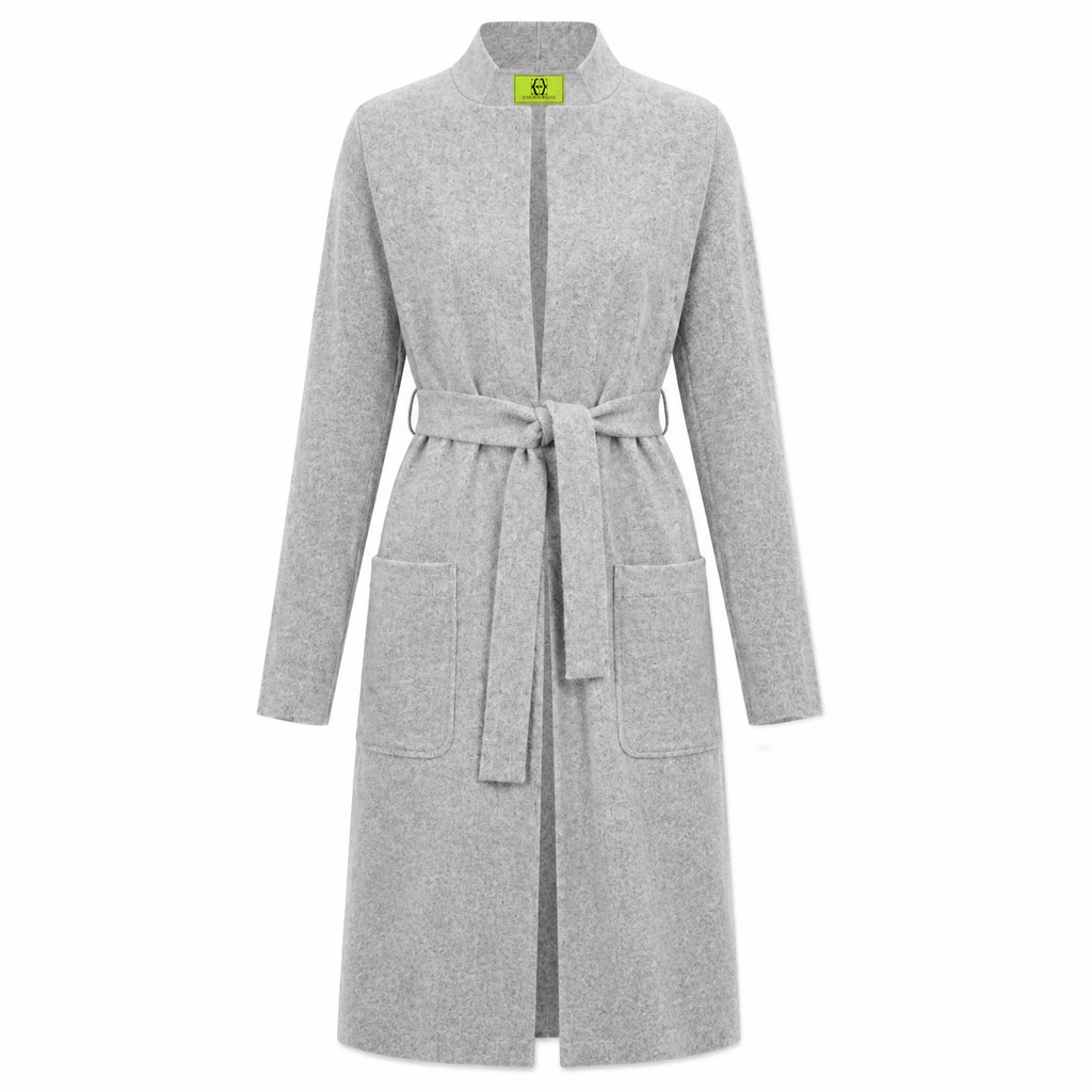 BRUSHED MAISON CARDIGAN - GREY