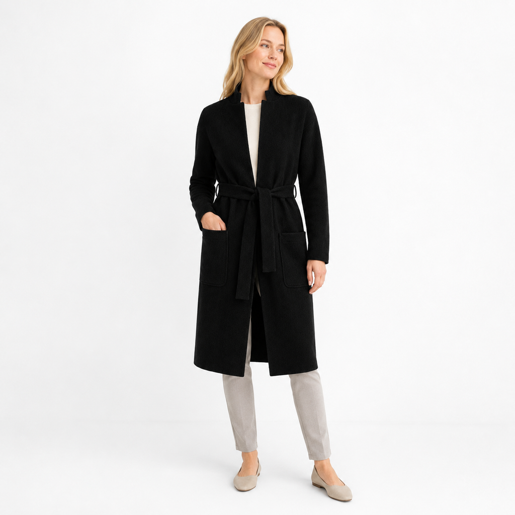 MAISON CARDIGAN PLAIN - BLACK