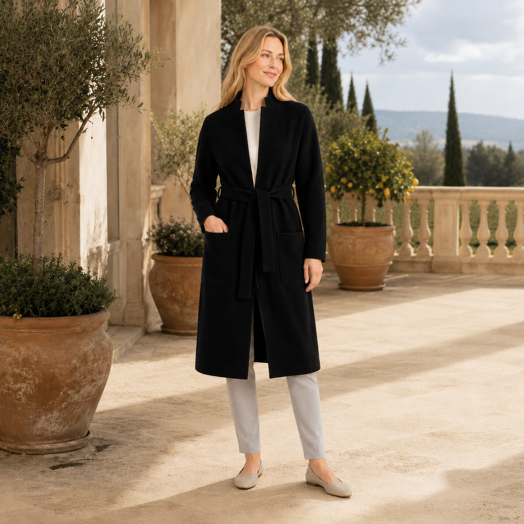 MAISON CARDIGAN PLAIN - BLACK