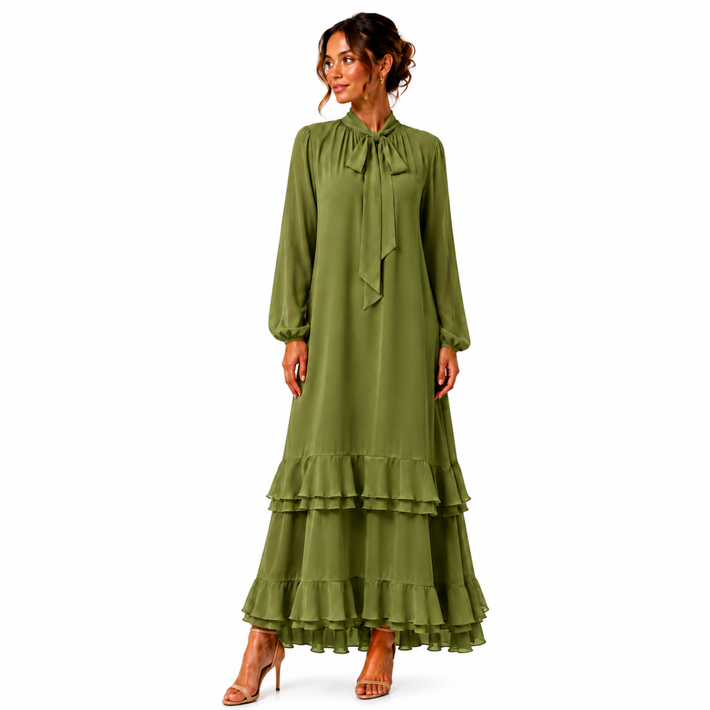 MATILDA DRESS - OLIVE