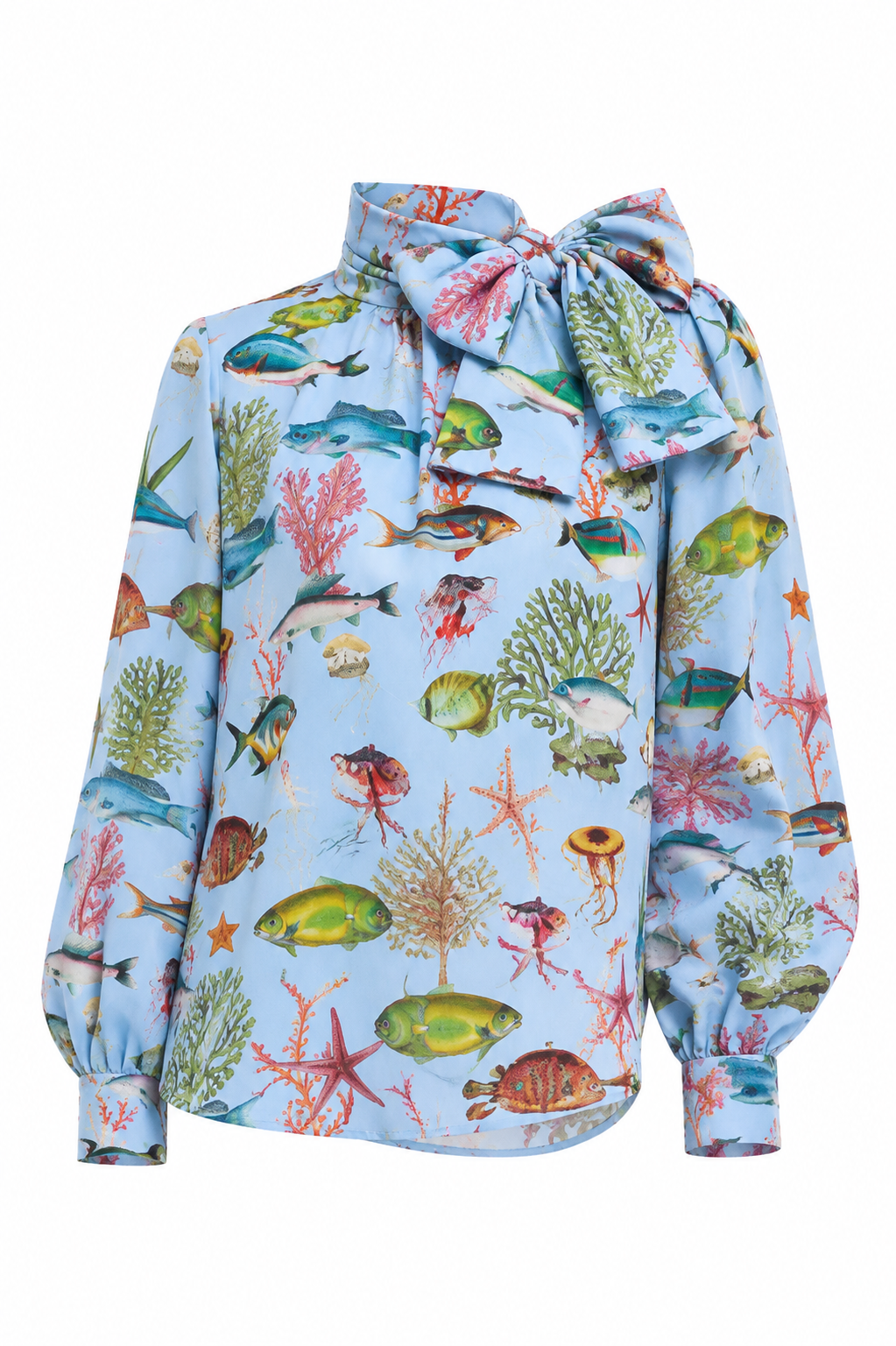 SHOAL EMILY BLOUSE - LIGHT BLUE