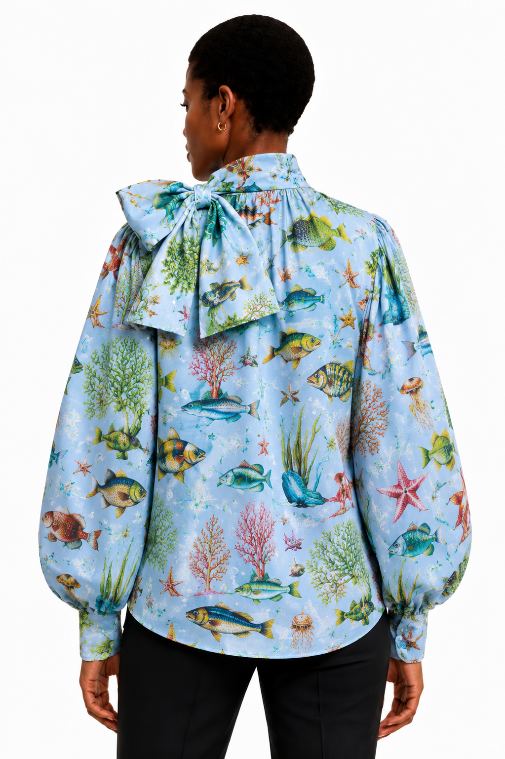 SHOAL EMILY BLOUSE - LIGHT BLUE