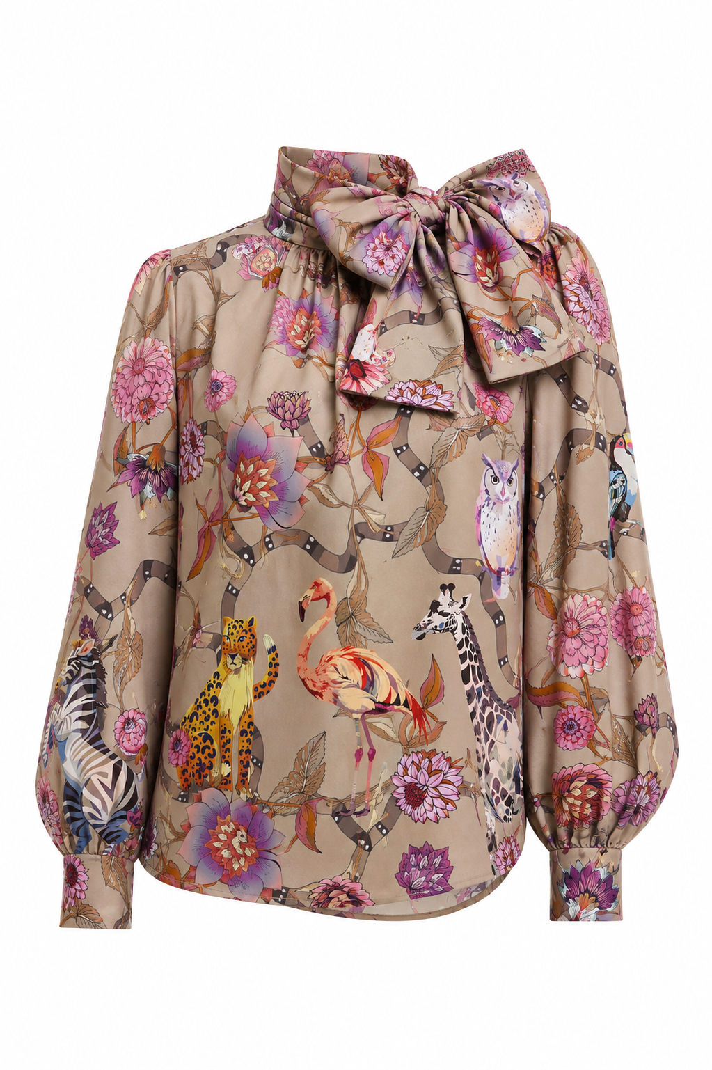 CANOPY EMILY BLOUSE - TAUPE