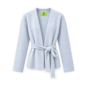 BRUSHED ANIKA KIMONO - BLUE CERULEA
