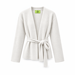 BRUSHED ANIKA KIMONO - CHALK