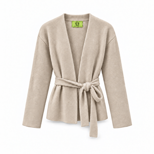 BRUSHED ANIKA KIMONO - BEIGE