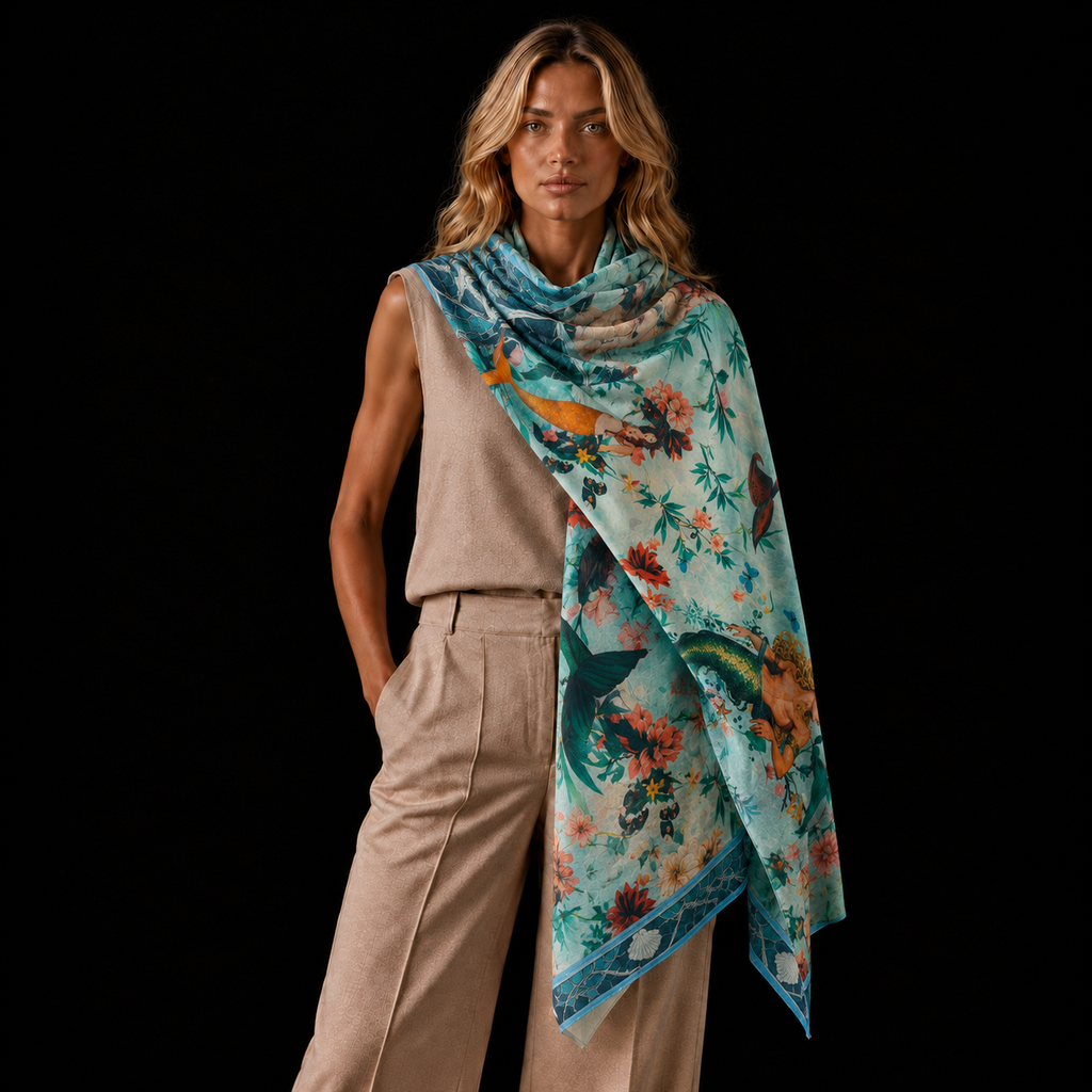 SEREN REGULAR RECTANGULAR SHAWL - moon