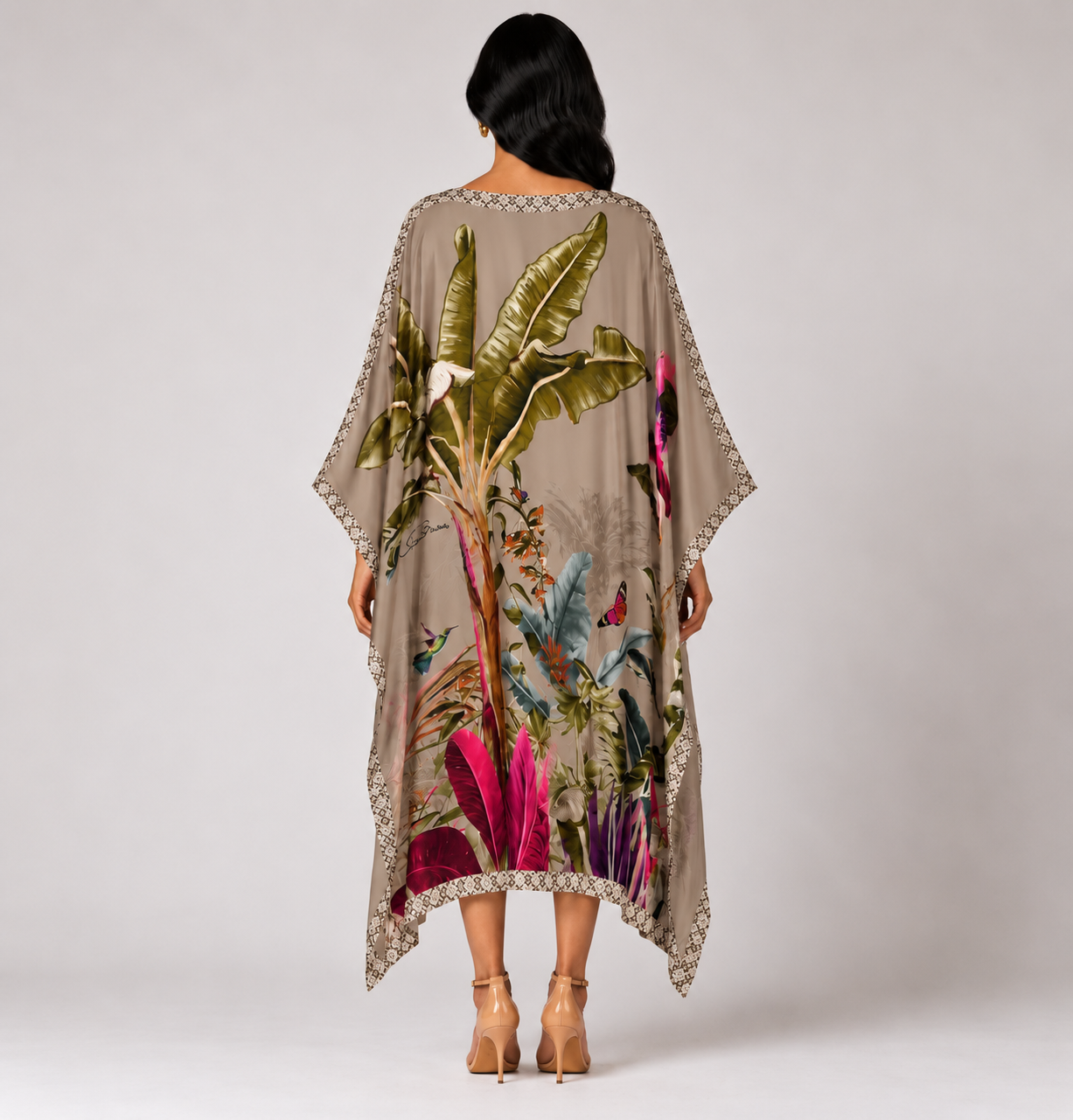 PARADISO SILK TUNIC - TAUPE