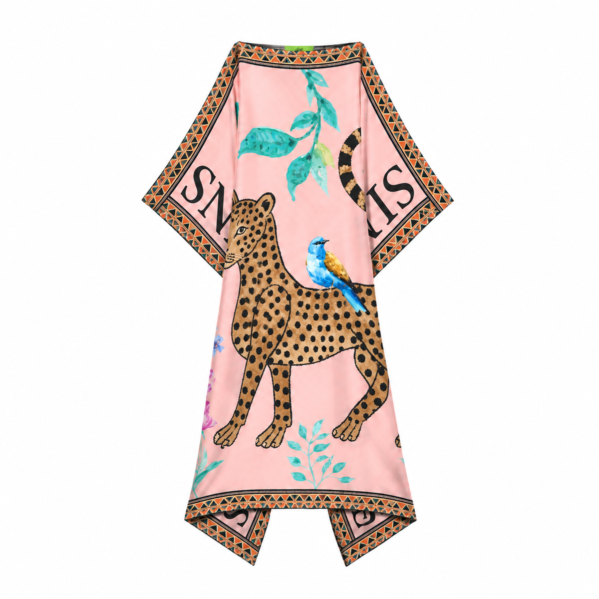 VENICE LEO SILK TUNIC - LIGHT ROSE
