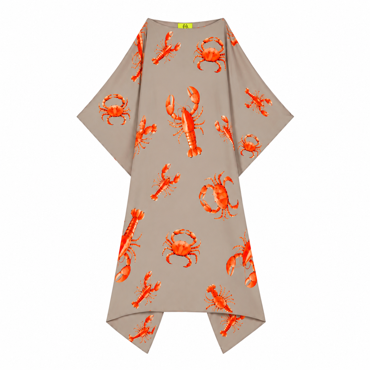 CRAB & LOBSTER SILK TUNIC - TAUPE
