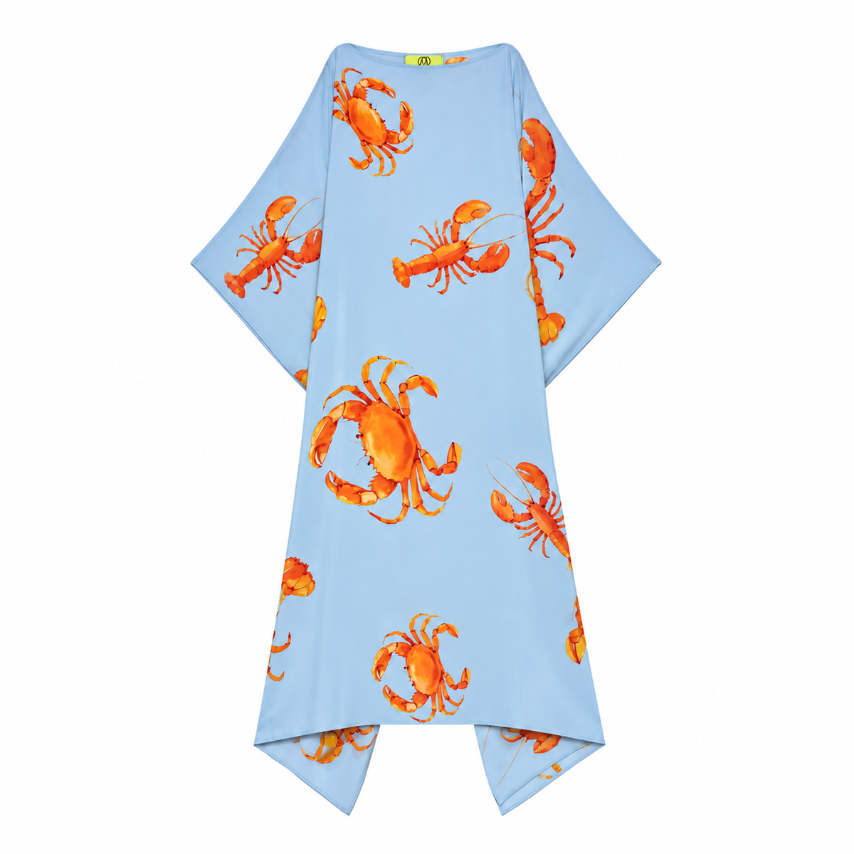 CRAB & LOBSTER SILK TUNIC - LIGHT BLUE