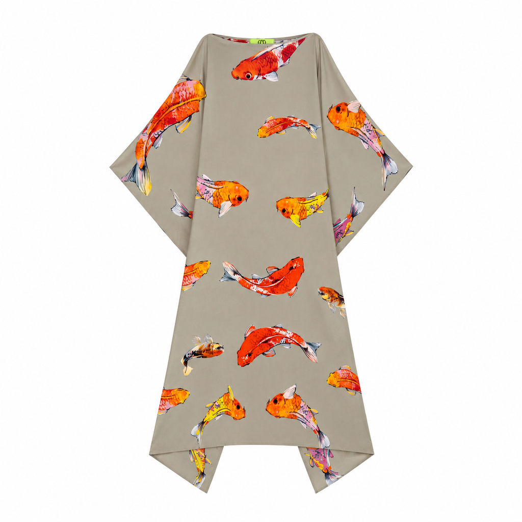 KOI SILK TUNIC - TAUPE