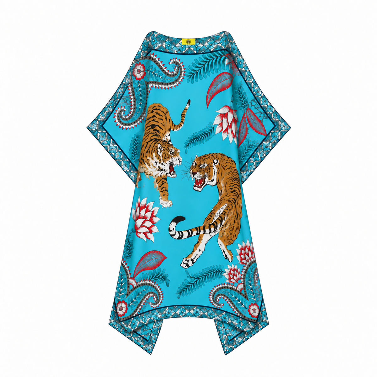 TIGER & JUNGLE SILK TUNIC - CYNE