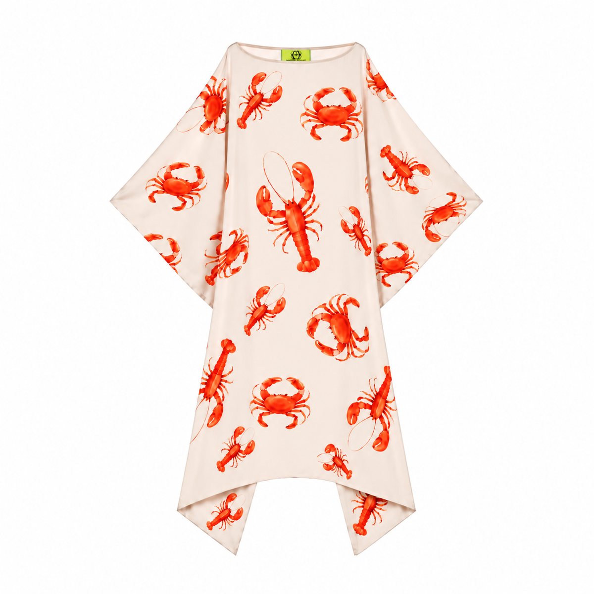 CRAB & LOBSTER SILK TUNIC - OFF-WHITE