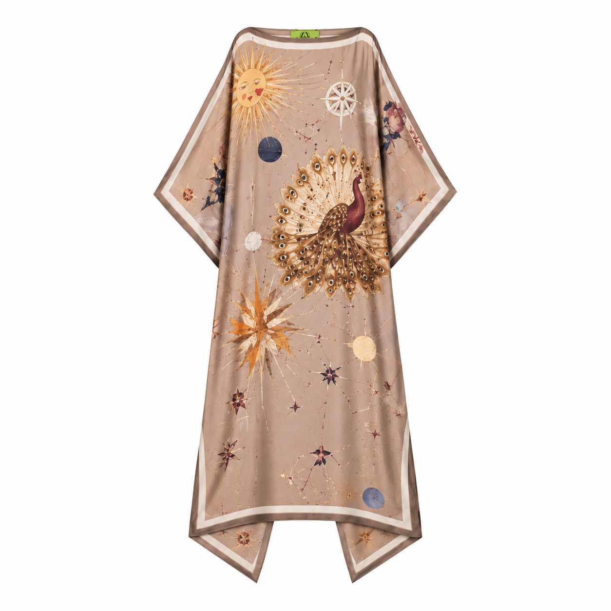 AURORA SILK TUNIC - TAUPE