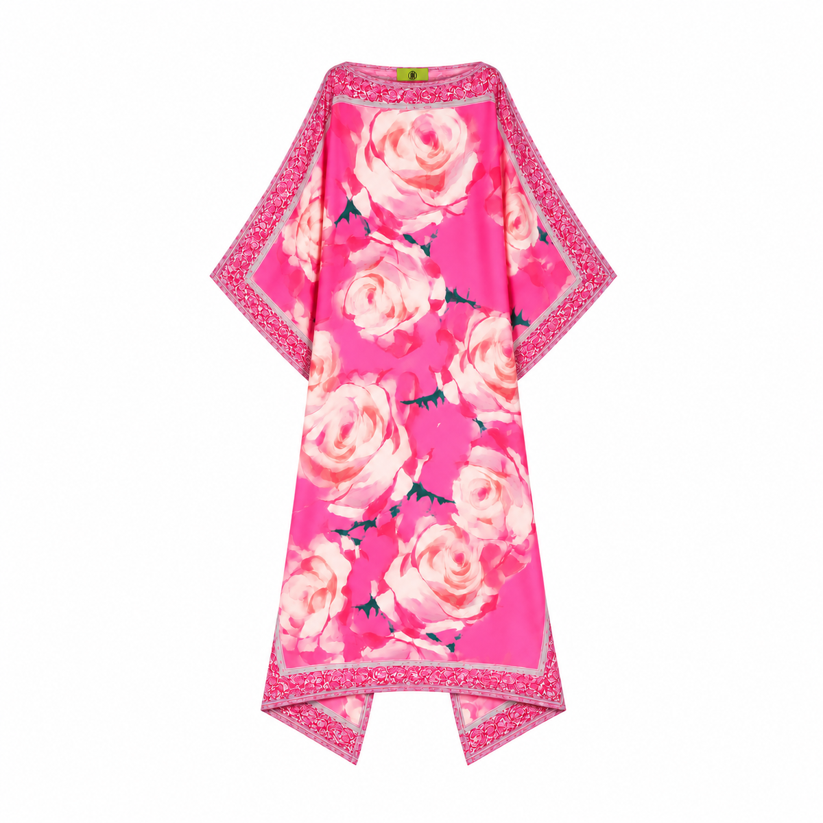 ROSES SILK TUNIC - PINK