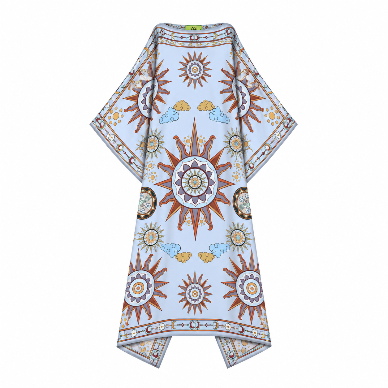 SOL SILK TUNIC - LIGHT BLUE