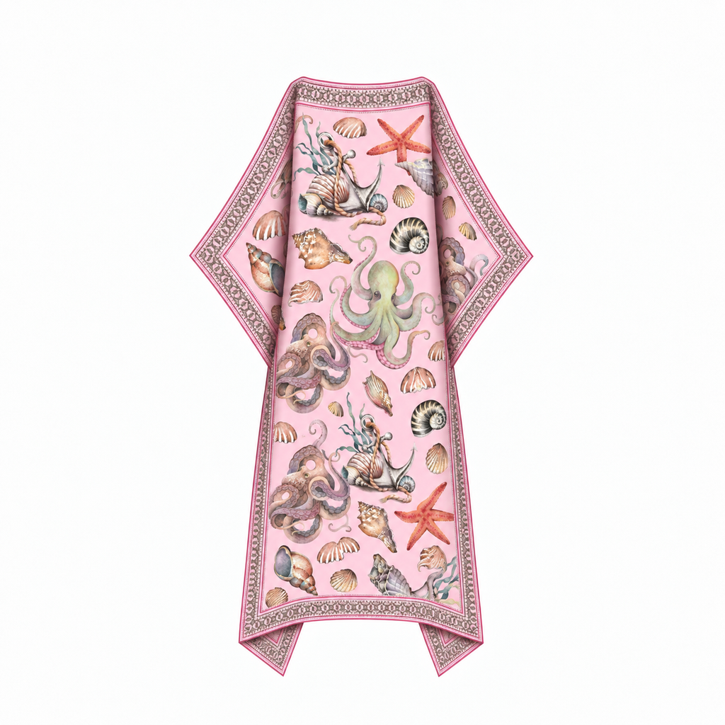 PEARL SILK TUNIC - LIGHT ROSE