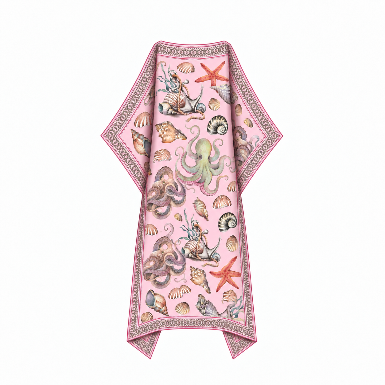 PEARL SILK TUNIC - LIGHT ROSE