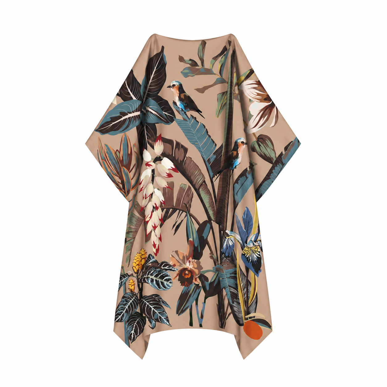 INSTINCT SILK TUNIC - TAUPE