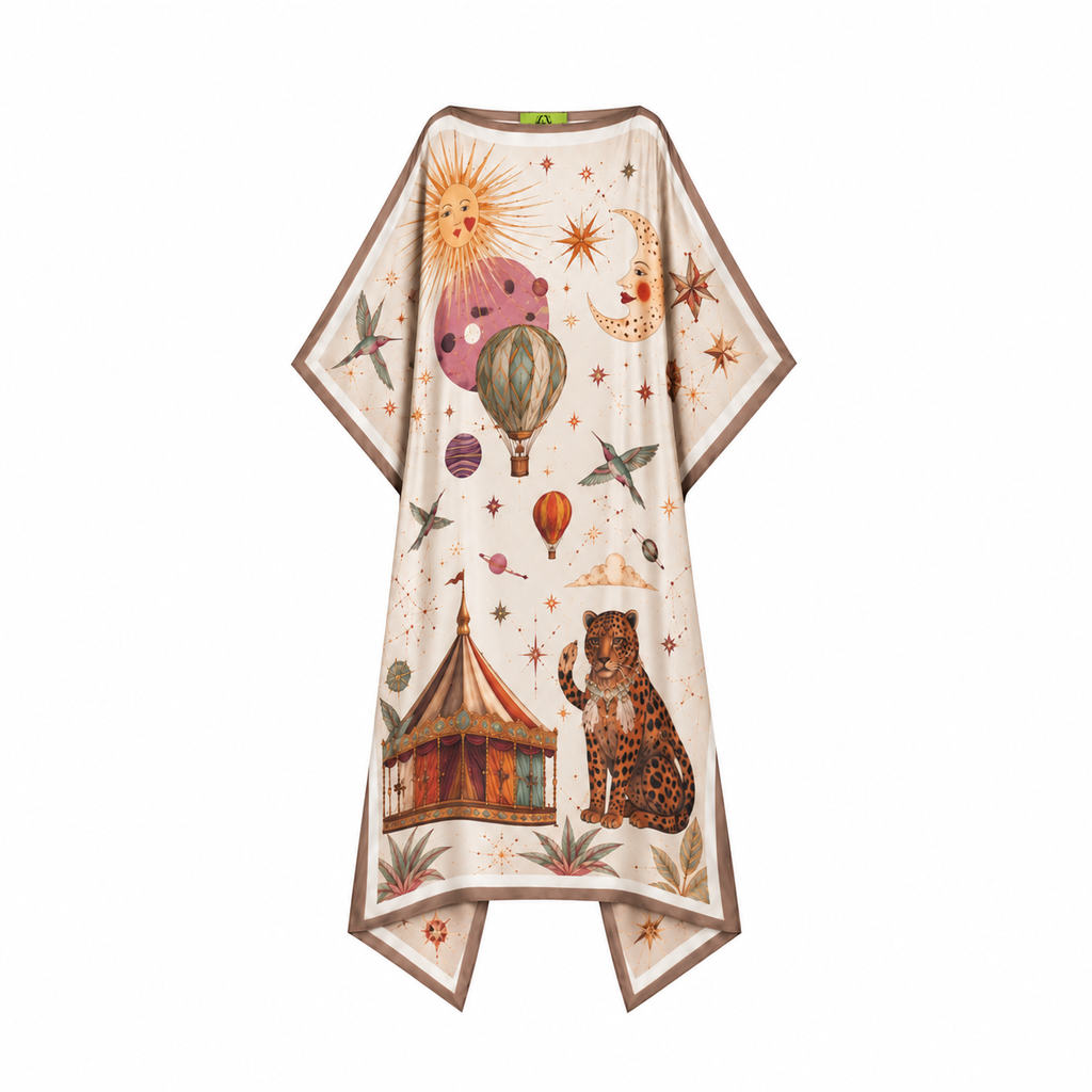 AURORA SILK TUNIC - OFF WHITE