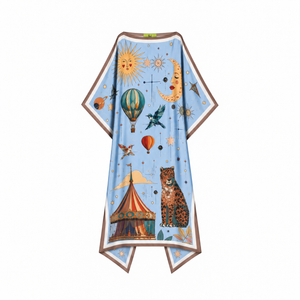 AURORA SILK TUNIC - LIGHT BLUE