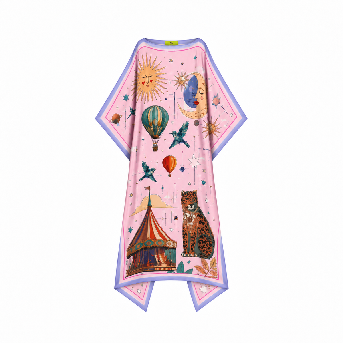 AURORA SILK TUNIC - LIGHT ROSE