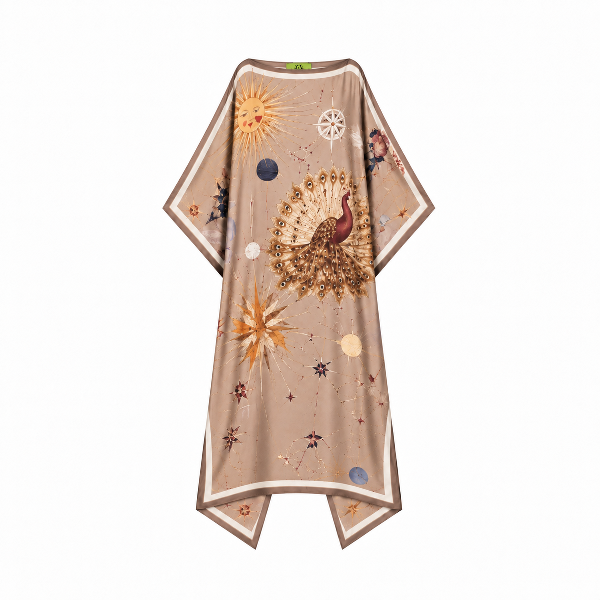 AURORA SILK TUNIC - TAUPE