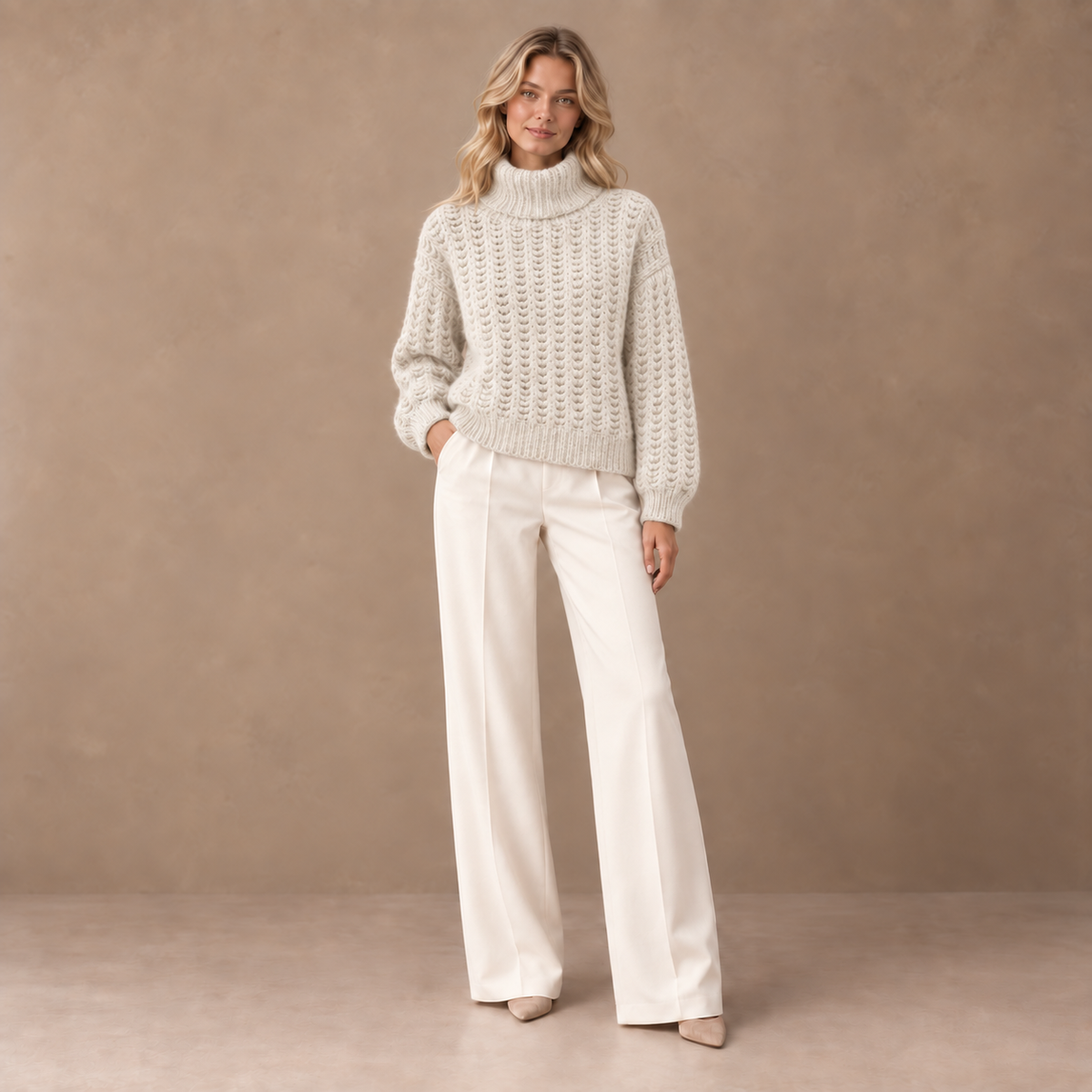 HEDDA SWEATER - CHALK