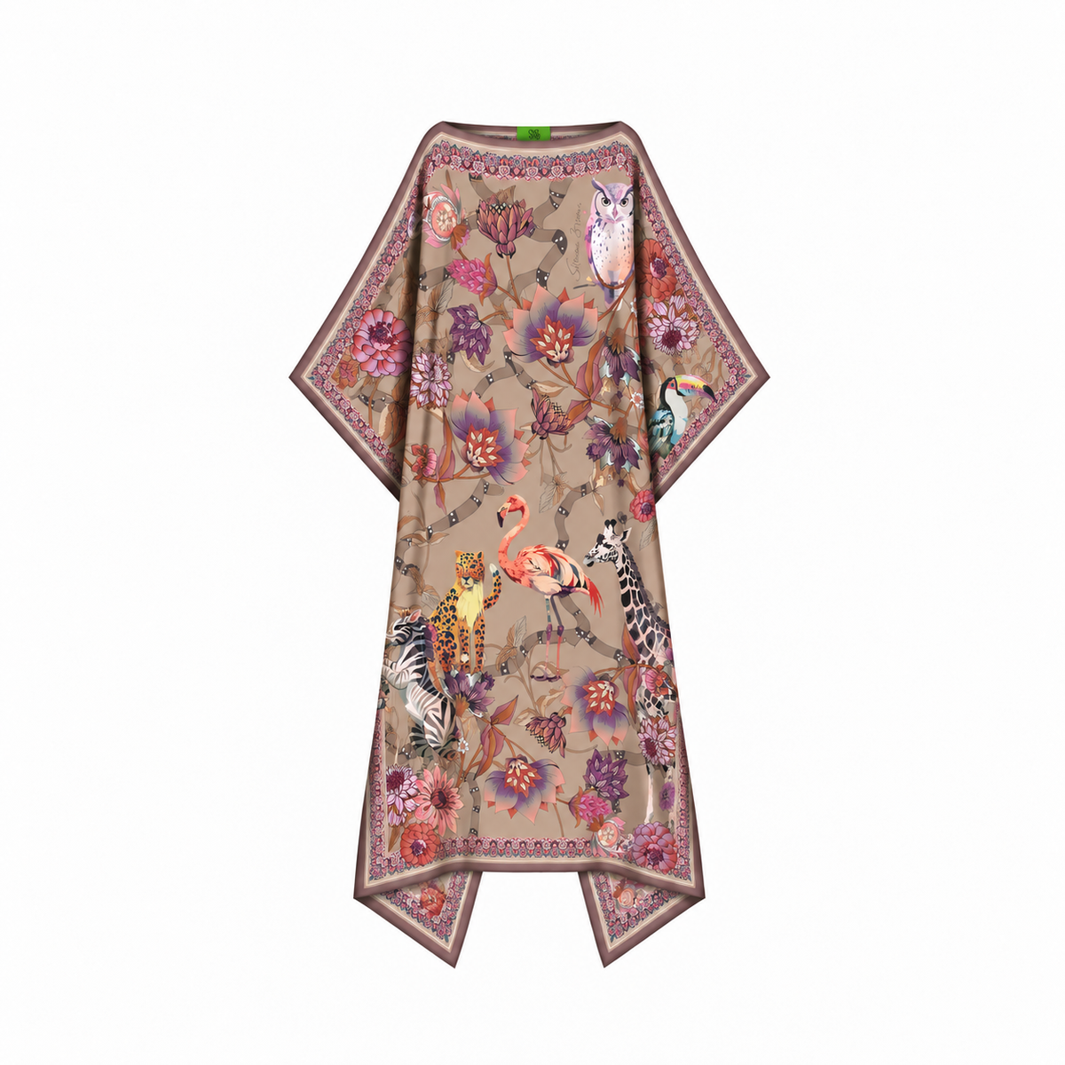 CANOPY SILK TUNIC - TAUPE