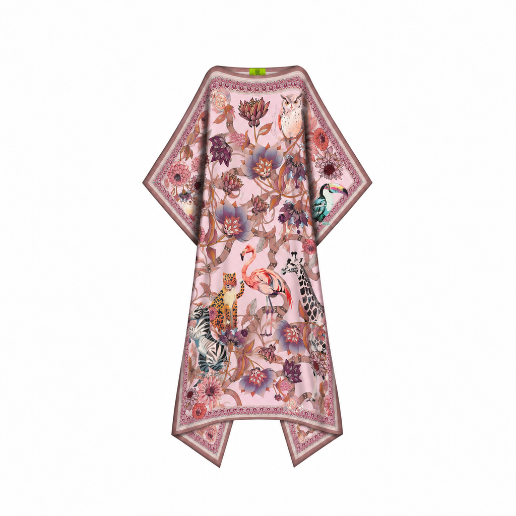 CANOPY SILK TUNIC - LIGHT ROSE