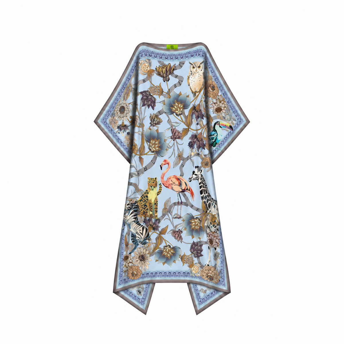 CANOPY SILK TUNIC - LIGHT BLUE