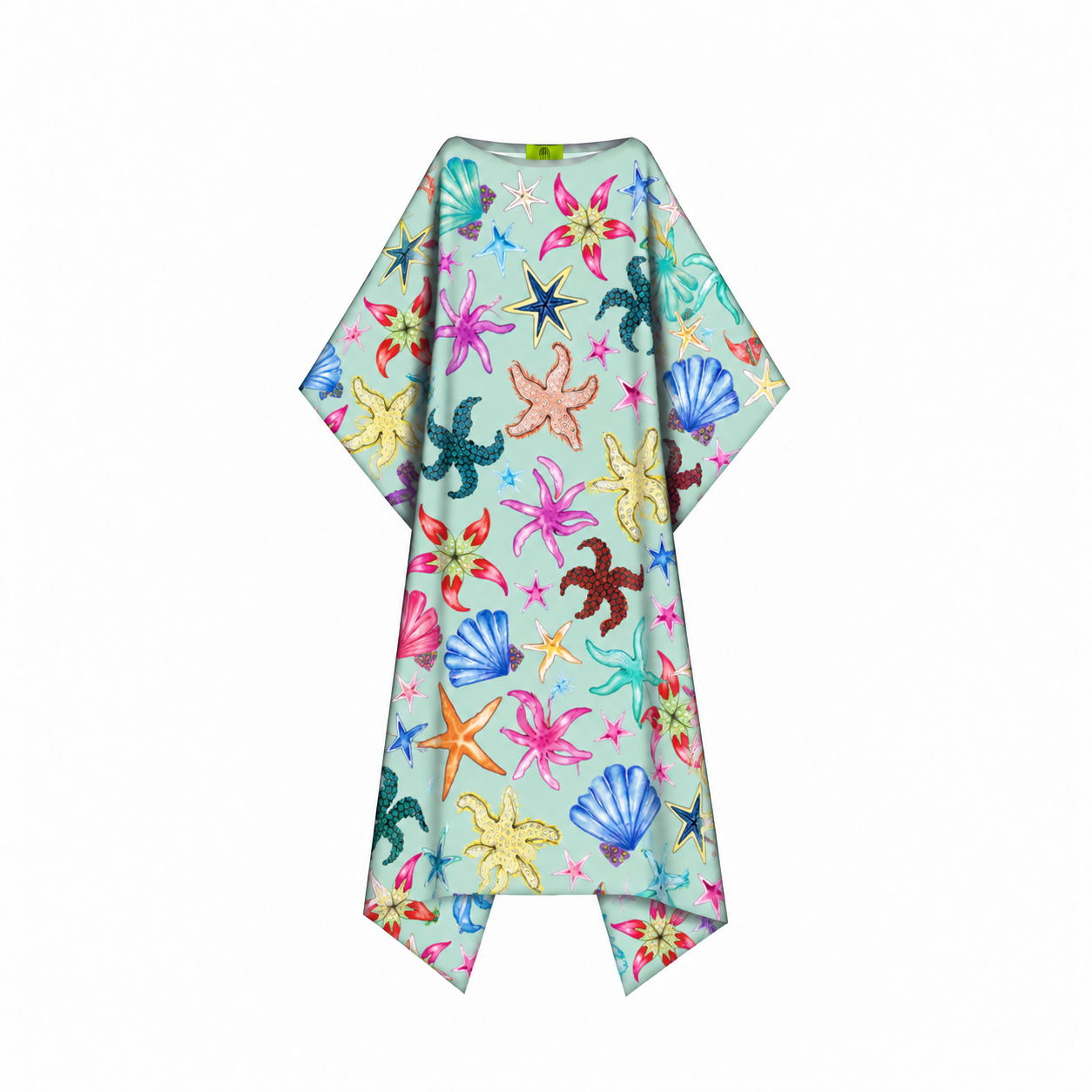 CORAL SILK TUNIC - MINT