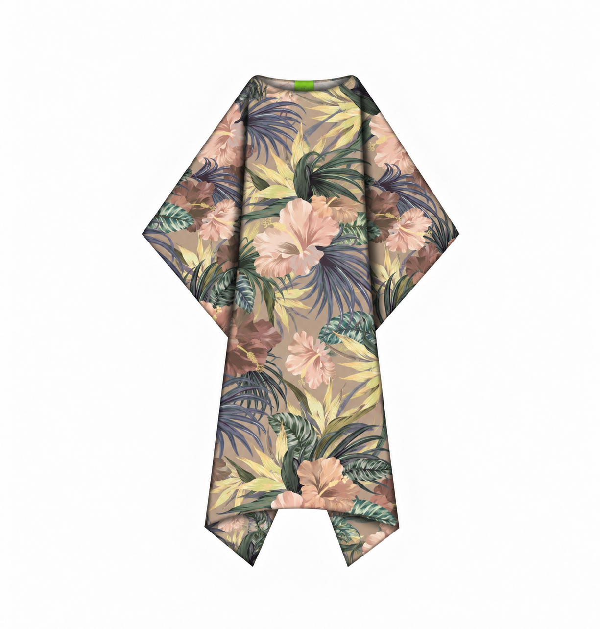 HIBISCUS SILK TUNIC - TAUPE