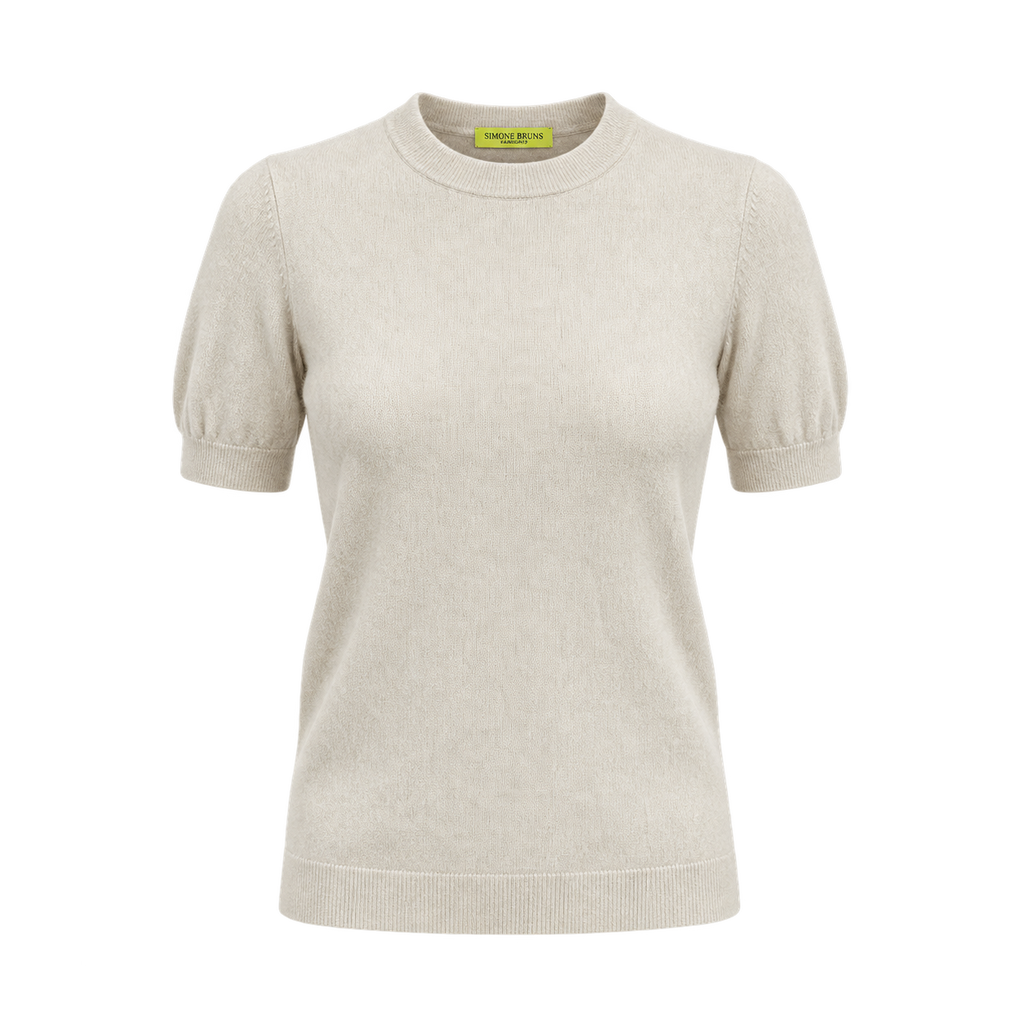 BRUSHED CASHMERE SHIRT - WHITE