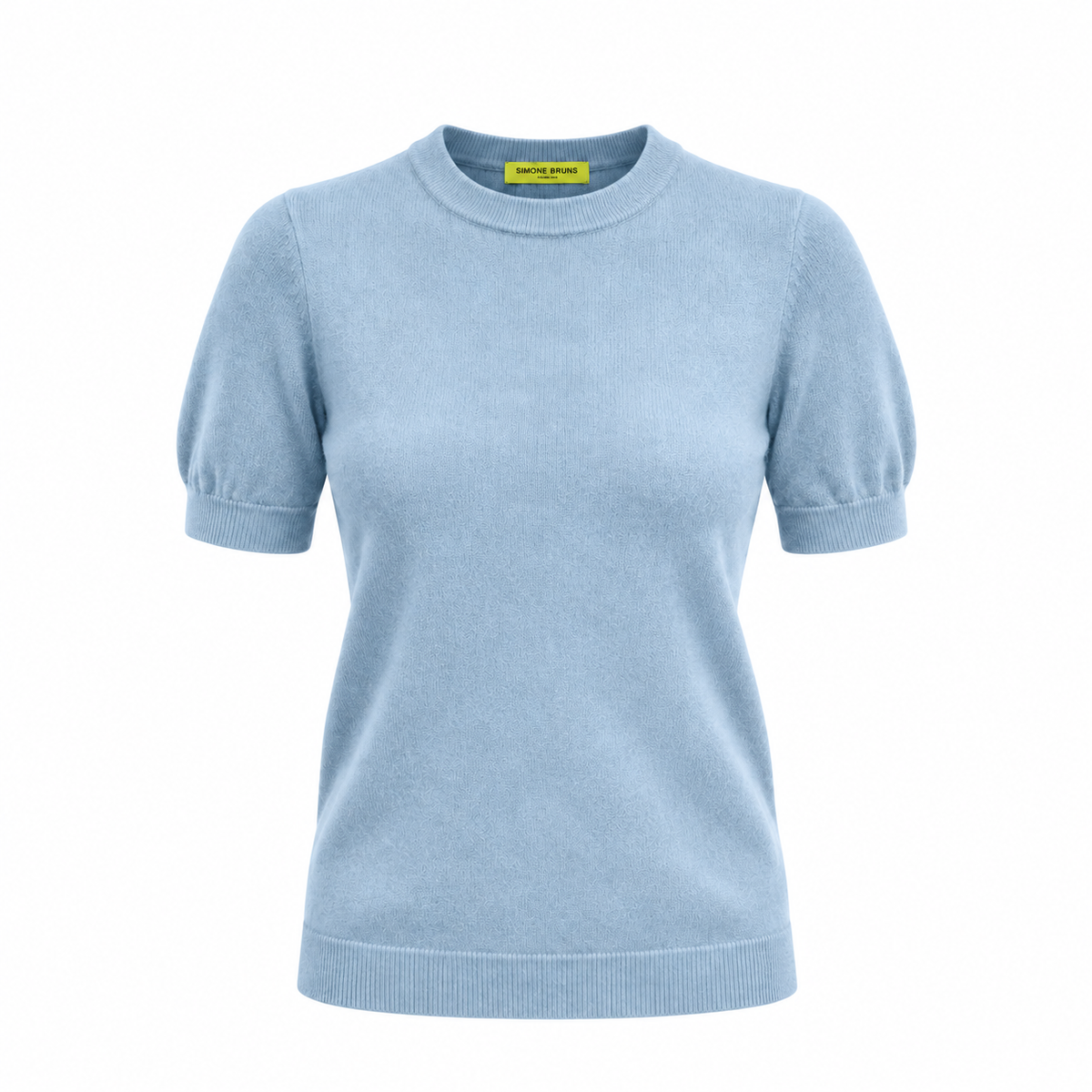 BRUSHED CASHMERE SHIRT - BLUE CERULEAN